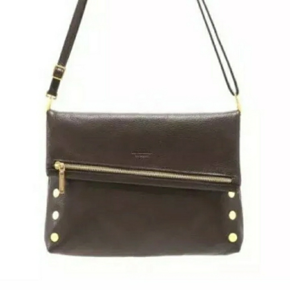 Hammitt VIP Large BROWN Clutch Crossbody Handbag